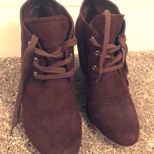 Dolce Vita Suede Wedge Booties